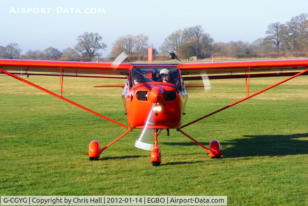 G-CGYG, 2011 Aeropro Eurofox 912(S) C/N LAA 376-15081, at the Icicle 2012 fly in