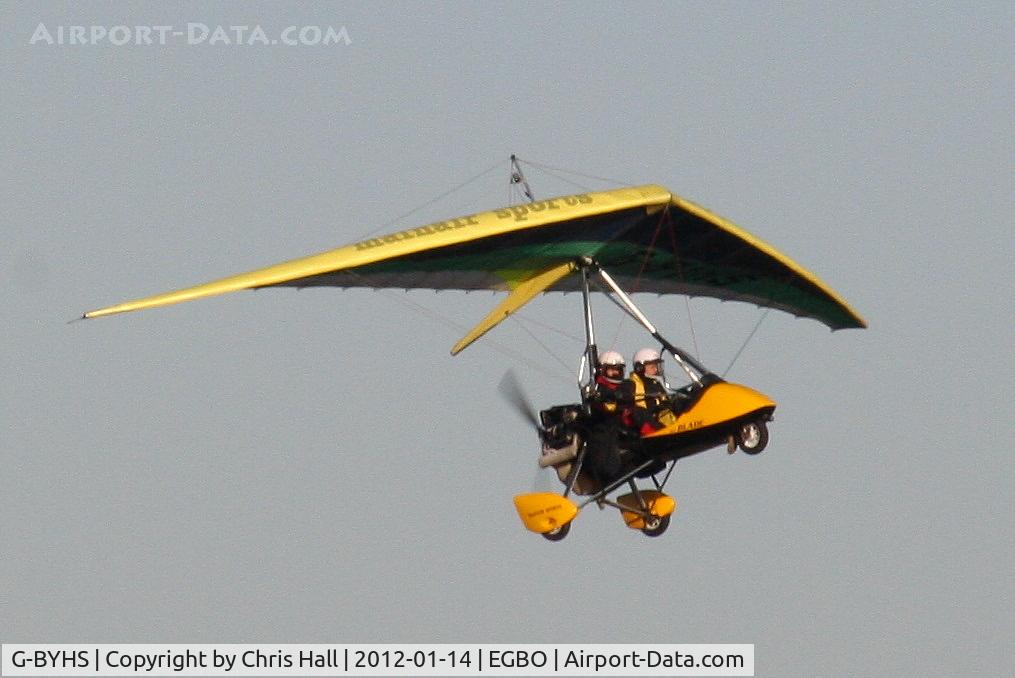 G-BYHS, 1999 Mainair Blade 912 C/N 1187-0299-7-W990, at the Icicle 2012 fly in