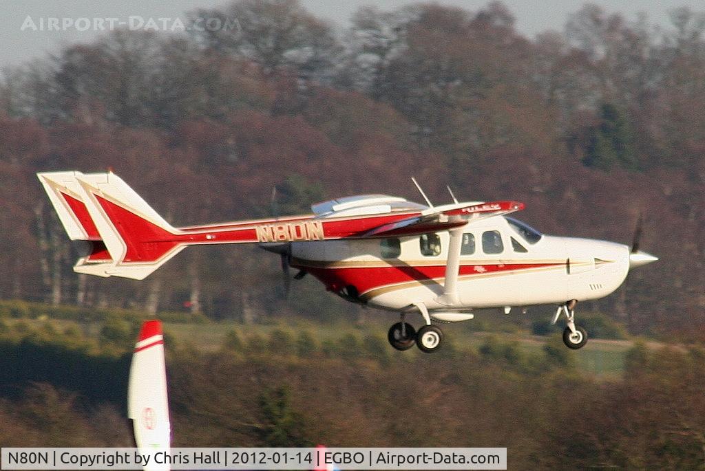 N80N, 1974 Cessna T337G Turbo Super Skymaster C/N P3370197, nice to see a C337 in the air, they are becoming rare in the UK