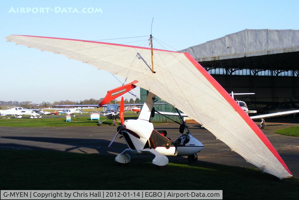 G-MYEN, 1992 Solar Wings Pegasus Quasar IITC C/N SW-WQT-0543, at the Icicle 2012 fly in