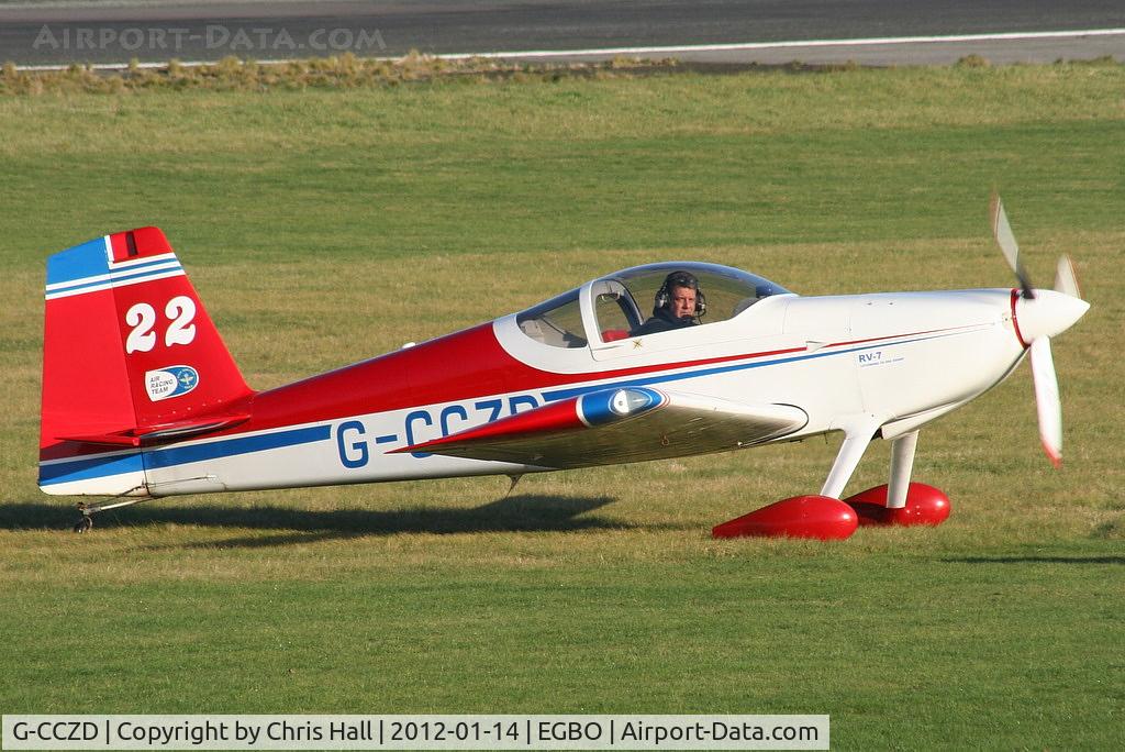 G-CCZD, 2004 Vans RV-7 C/N PFA 323-14087, at the Icicle 2012 fly in