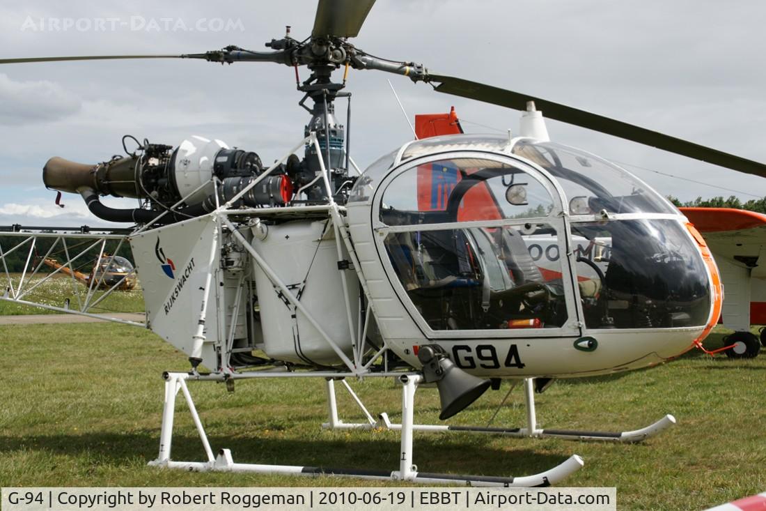 G-94, 1969 Sud Aviation SA-318C Alouette II C/N 2102, 100 YEARS EBBT. Preserved Melsbroek.