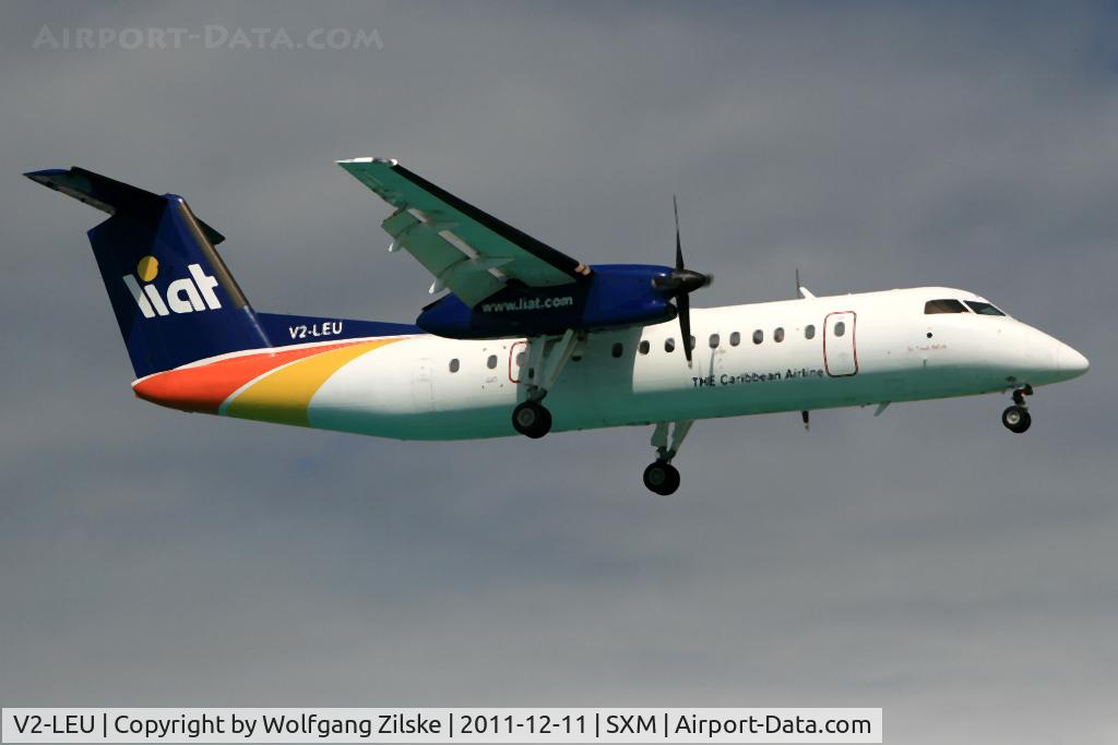 V2-LEU, 1995 De Havilland Canada DHC-8-311B Dash 8 C/N 408, visitor