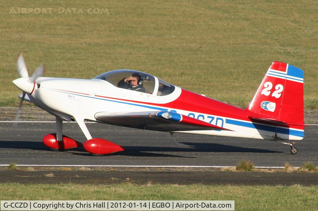 G-CCZD, 2004 Vans RV-7 C/N PFA 323-14087, at the Icicle 2012 fly in
