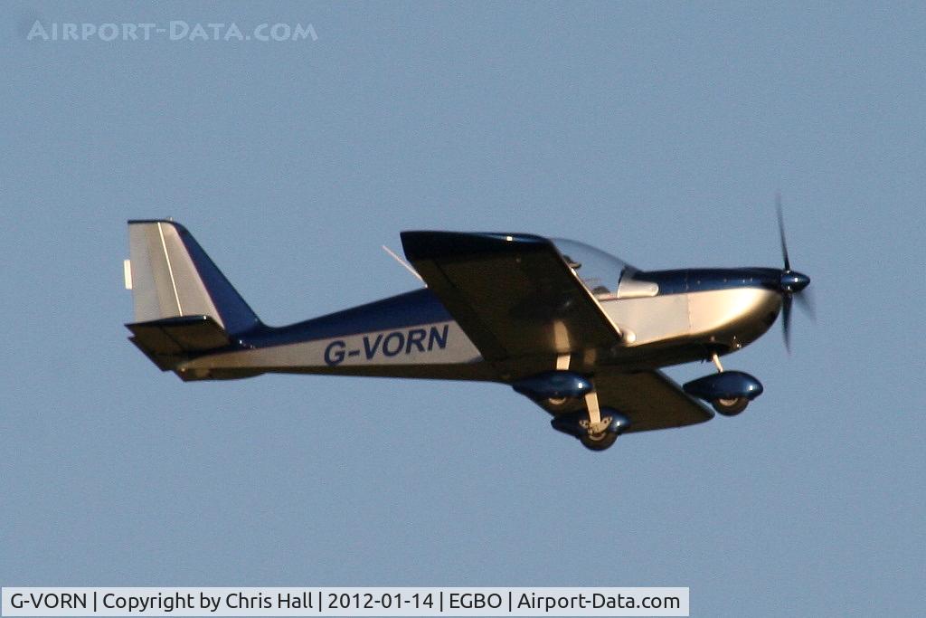 G-VORN, 2004 Aerotechnik EV-97 Eurostar C/N PFA 315-14299, at the Icicle 2012 fly in