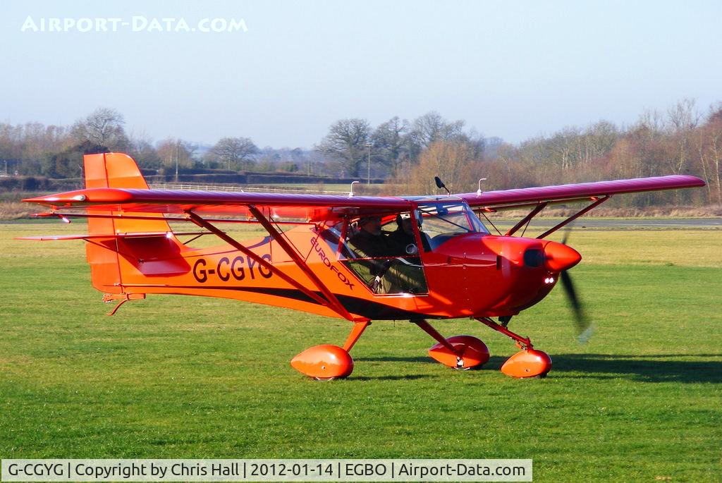 G-CGYG, 2011 Aeropro Eurofox 912(S) C/N LAA 376-15081, at the Icicle 2012 fly in
