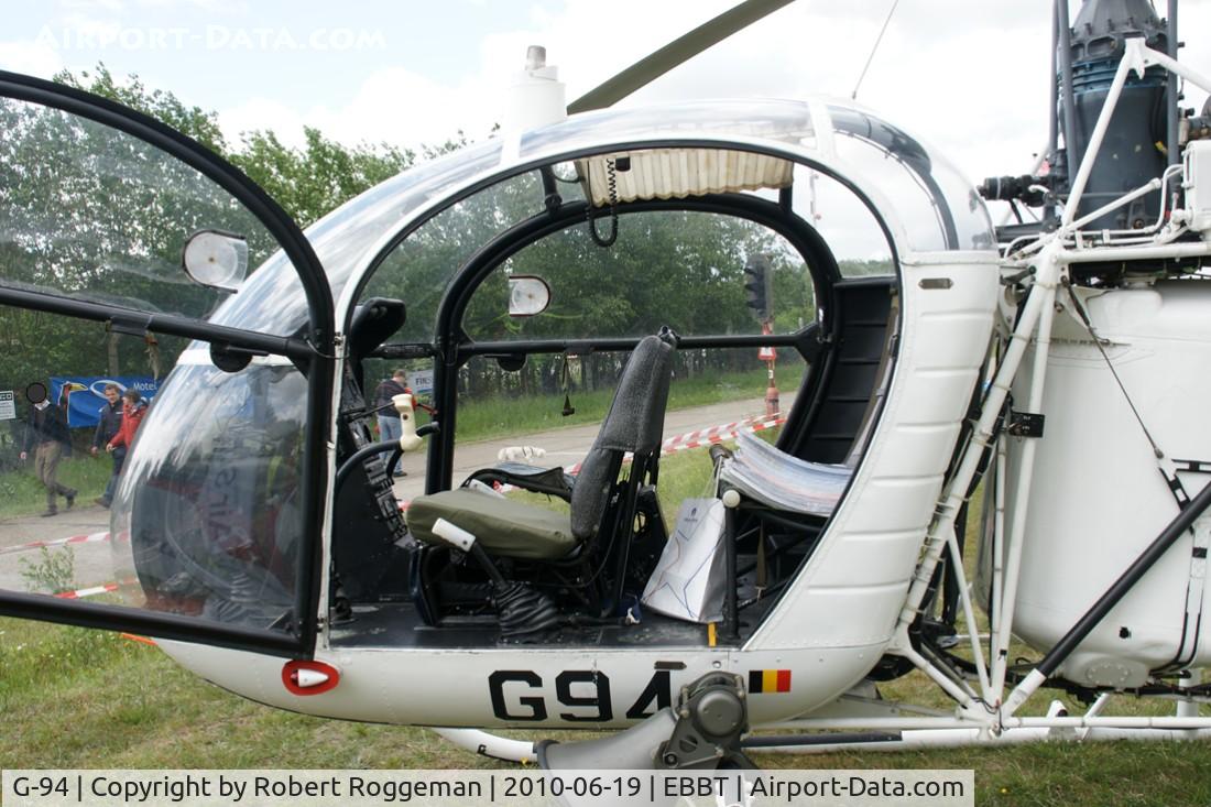 G-94, 1969 Sud Aviation SA-318C Alouette II C/N 2102, 100 YEARS EBBT. Preserved Melsbroek.