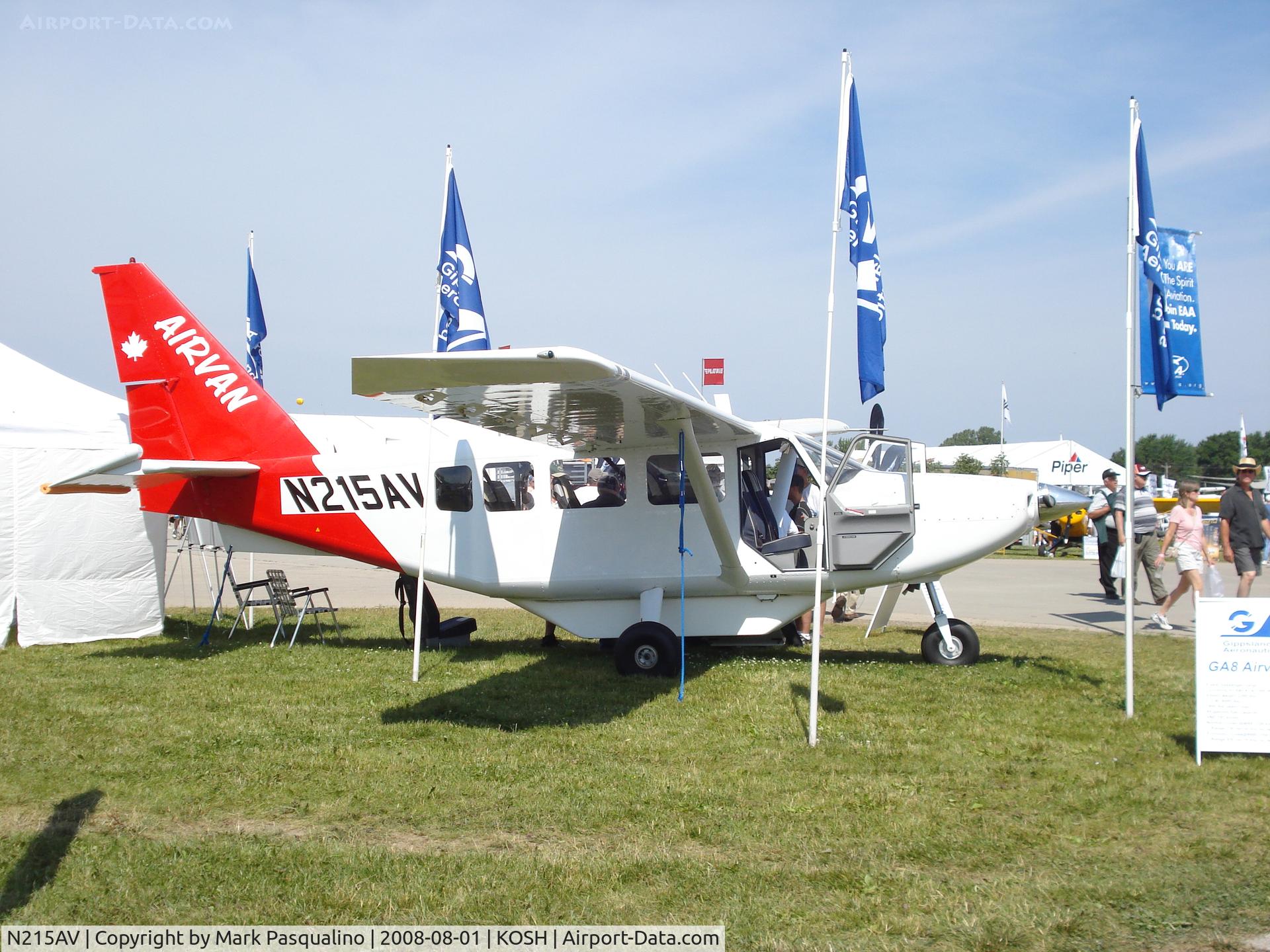 N215AV, 2002 Gippsland GA-8 Airvan C/N GA8-02-015, Gippsland GA 8