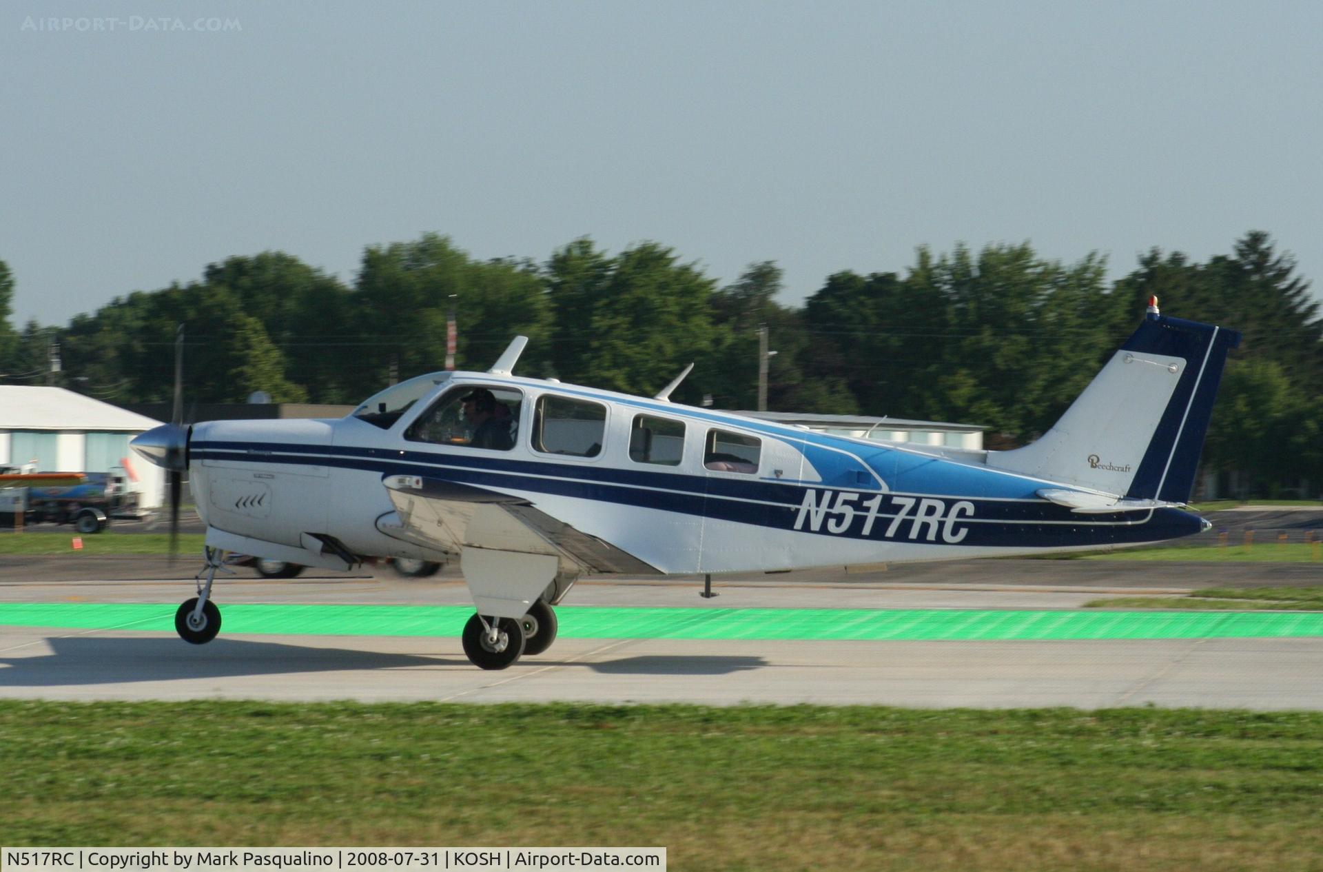 N517RC, 1979 Beech A36 Bonanza 36 C/N E-1479, Beech A36