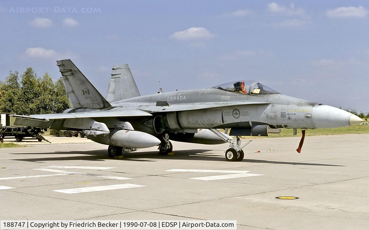 188747, 1985 McDonnell Douglas CF-188A Hornet C/N 0333/A277, transient at Fliegerhorst Pferdsfeld