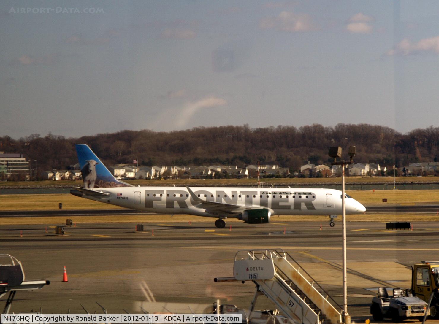 N176HQ, 2011 Embraer 190AR (ERJ-190-100IGW) C/N 19000461, Taxi to parking at National