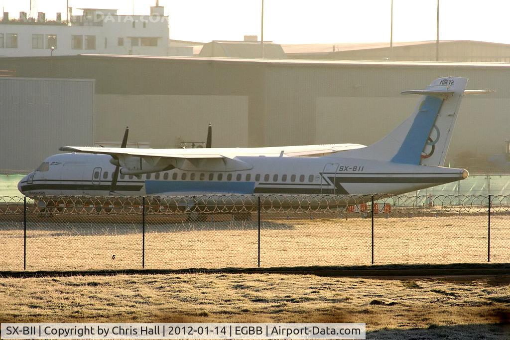 SX-BII, 1993 ATR 72-202 C/N 353, ex Olympic Airlines ATR 72 in storage at Birmingham Airport