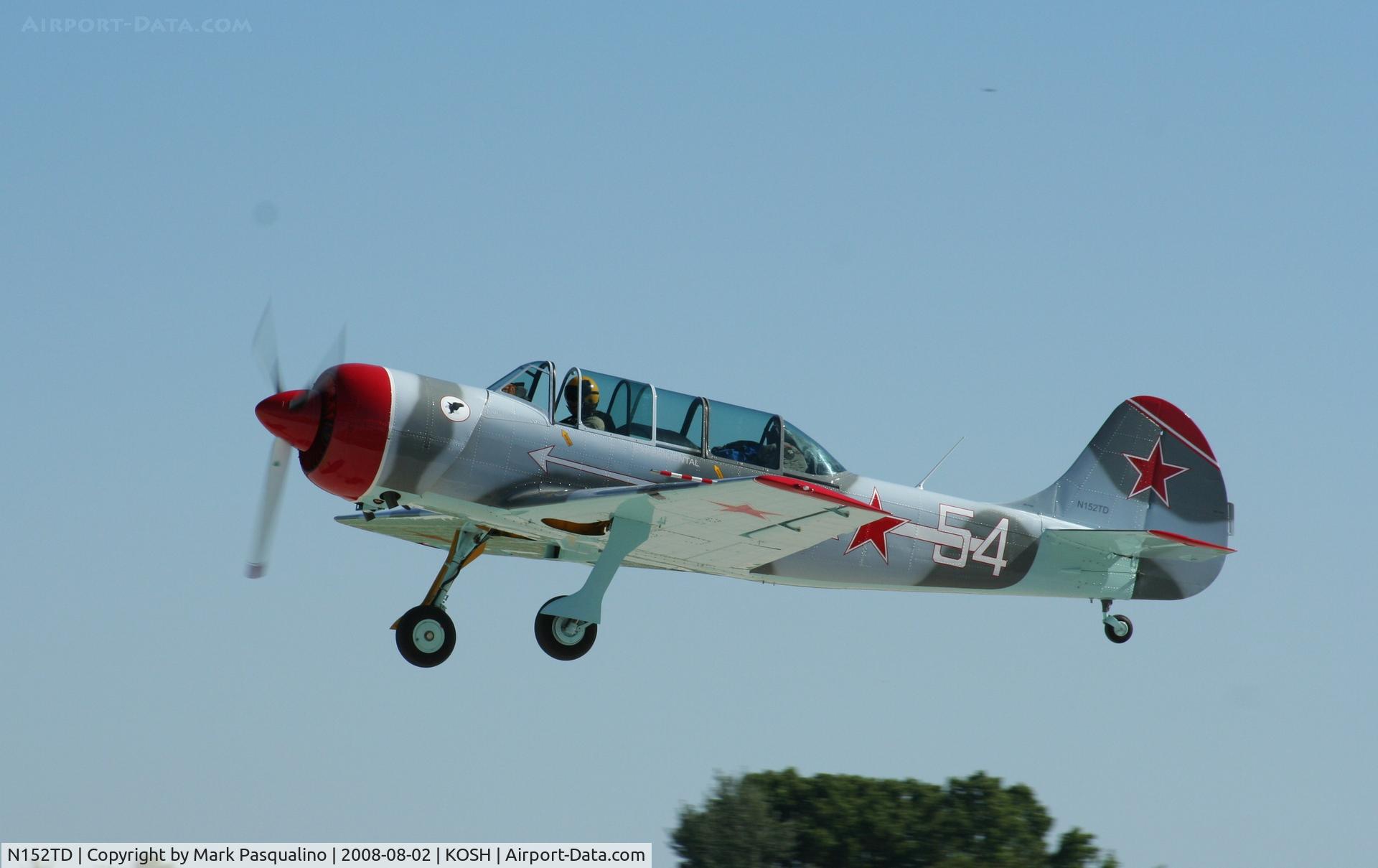 N152TD, 1984 Yakovlev (Aerostar) Yak-52TD C/N 844103, YAK-52TD
