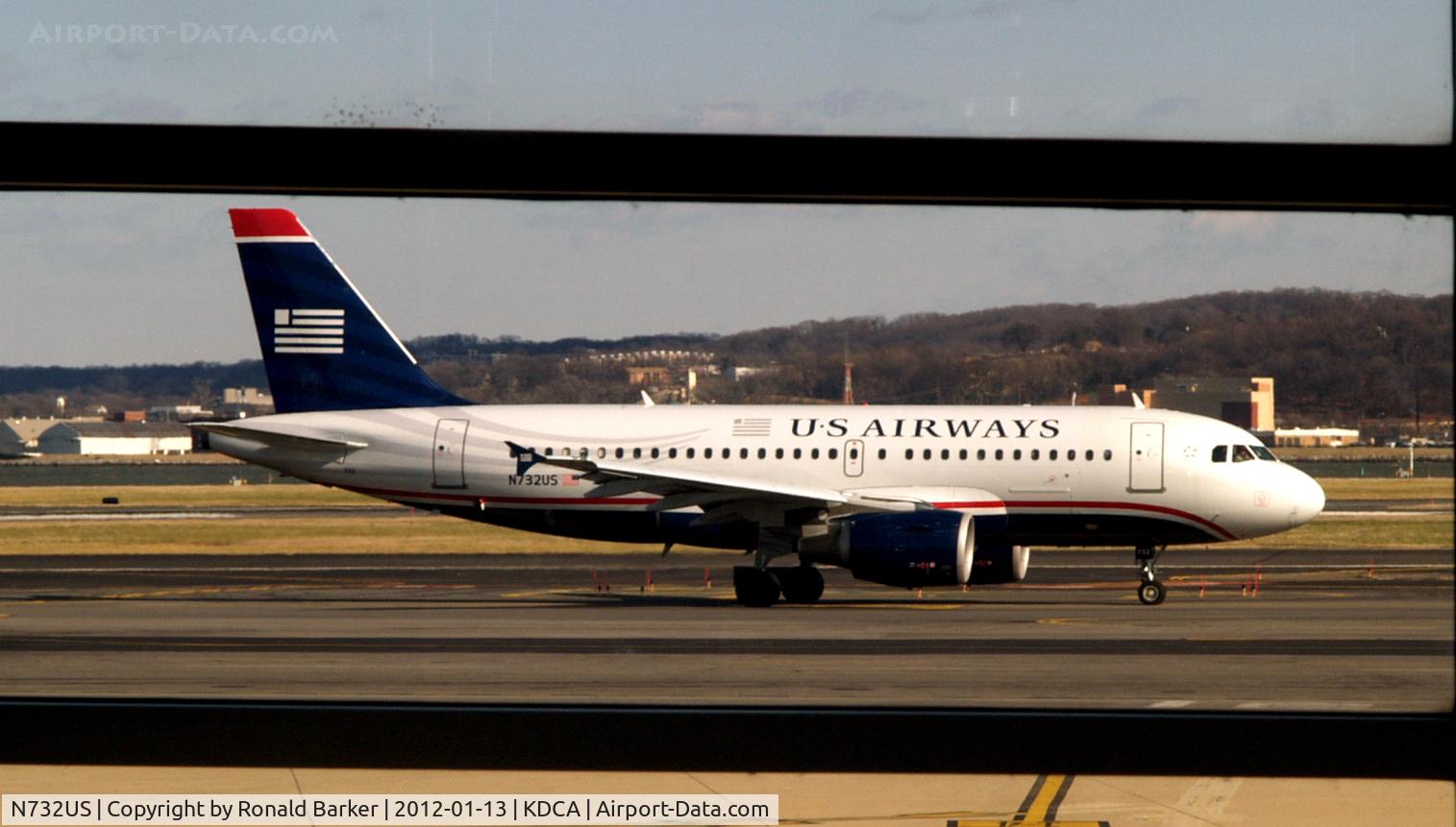 N732US, 2000 Airbus A319-112 C/N 1203, National