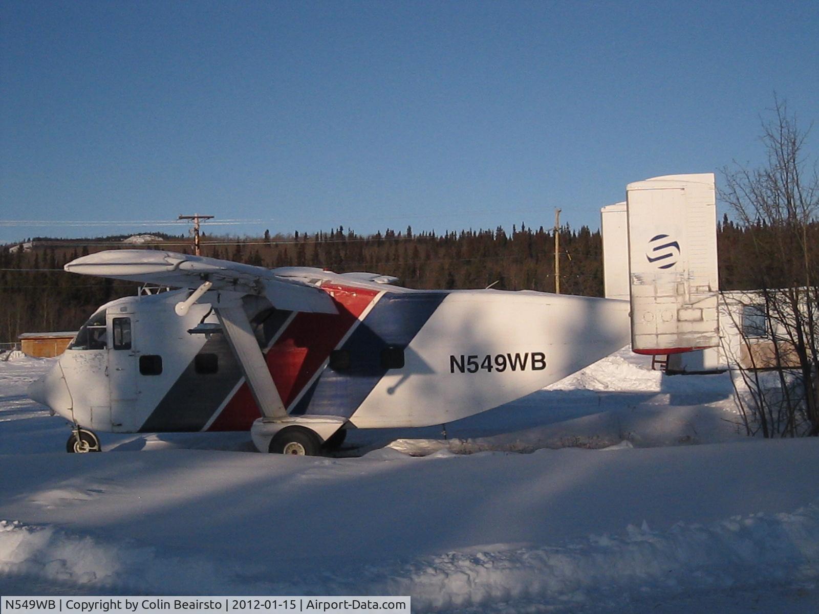 N549WB, 1973 Short SC-7 Skyvan 3 C/N SH1911, Shorts Skyvan N549WB at Atlin BC  January 15, 2012