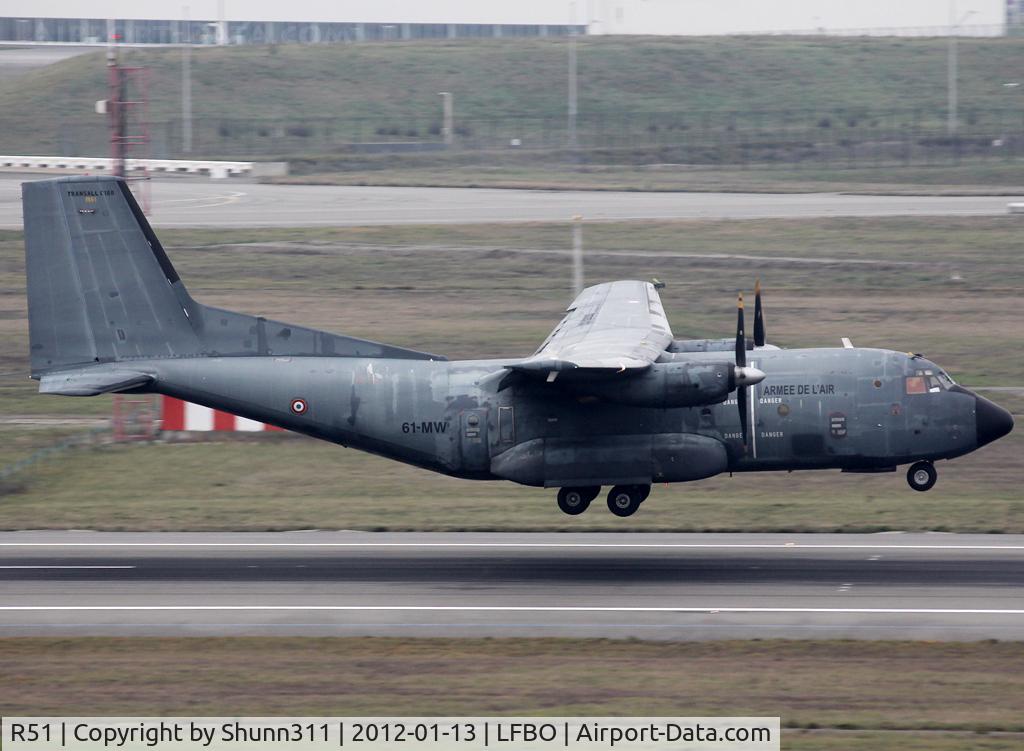 R51, Transall C-160R C/N 51, Landing rwy 14R without any adding markings