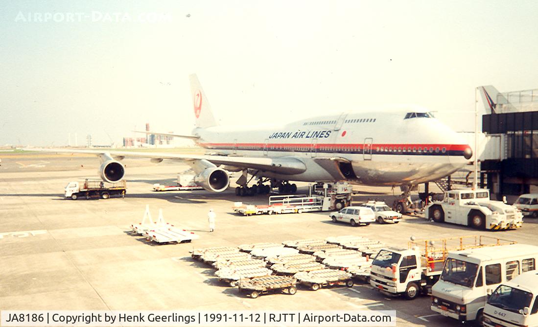 JA8186, Boeing 747-346 C/N 24018, Japan Air Lines