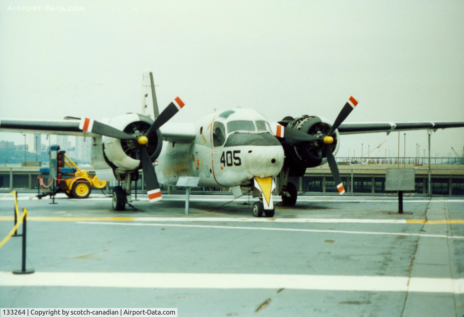 133264, Grumman TS-2A Tracker C/N 235, Grumman TS-2A Tracker S/N 133264 at the Intrepid Sea-Air-Space Museum, New York City, NY - circa early 1990's