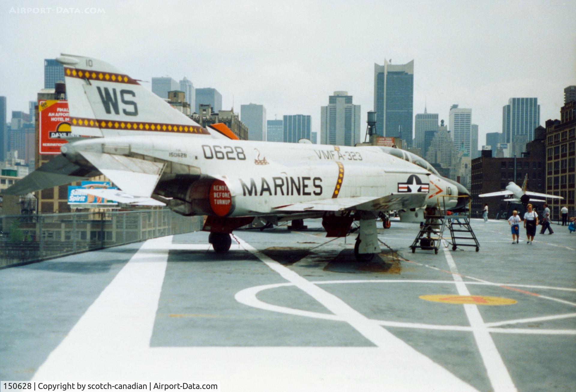 150628, McDonnell F-4N Phantom II C/N 286, McDonnell F-4B Phantom II S/N 150628 at the Intrepid Sea-Air-Space Museum, New York City, NY - circa early 1990's