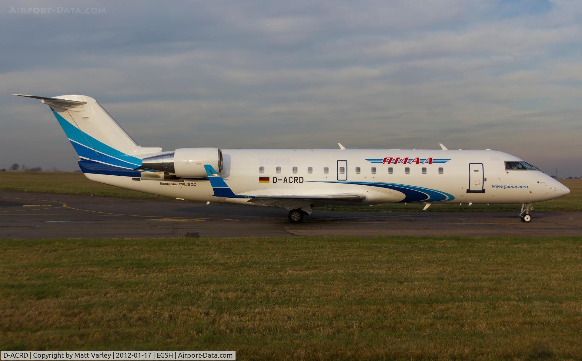 D-ACRD, Canadair CRJ-200ER (CL-600-2B19) C/N 7583, Departing SaxonAir in the evening sun.