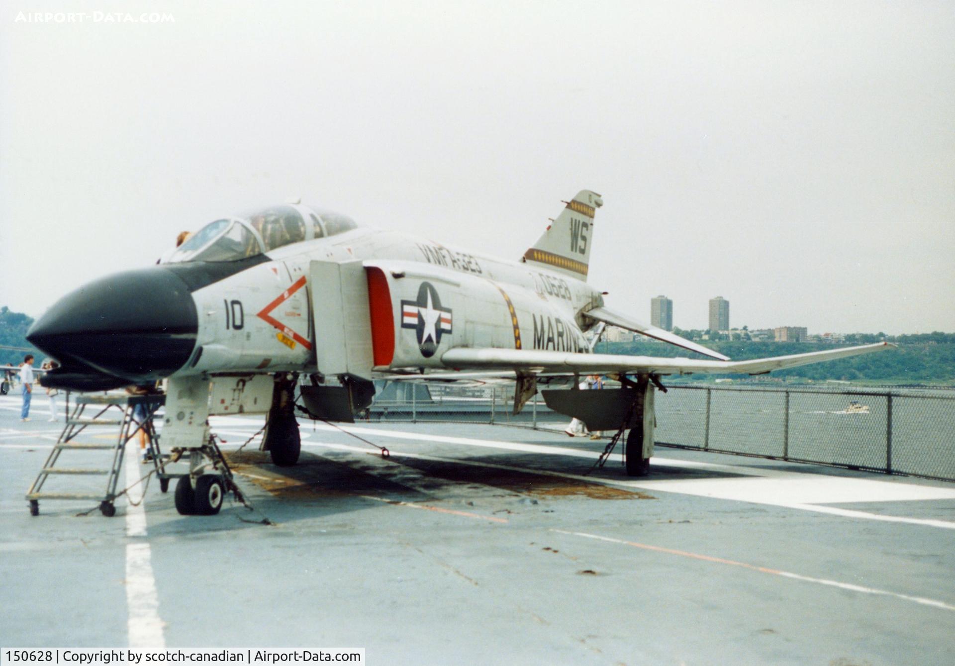 150628, McDonnell F-4N Phantom II C/N 286, McDonnell F-4B Phantom II S/N 150628 at the Intrepid Sea-Air-Space Museum, New York City, NY - circa early 1990's