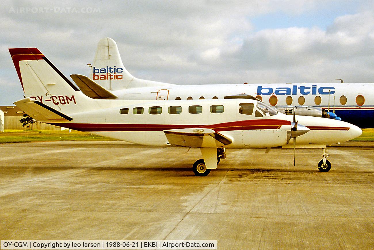 OY-CGM, 1982 Cessna 441 Conquest II C/N 441-0229, Billund Denmark 21.6.88