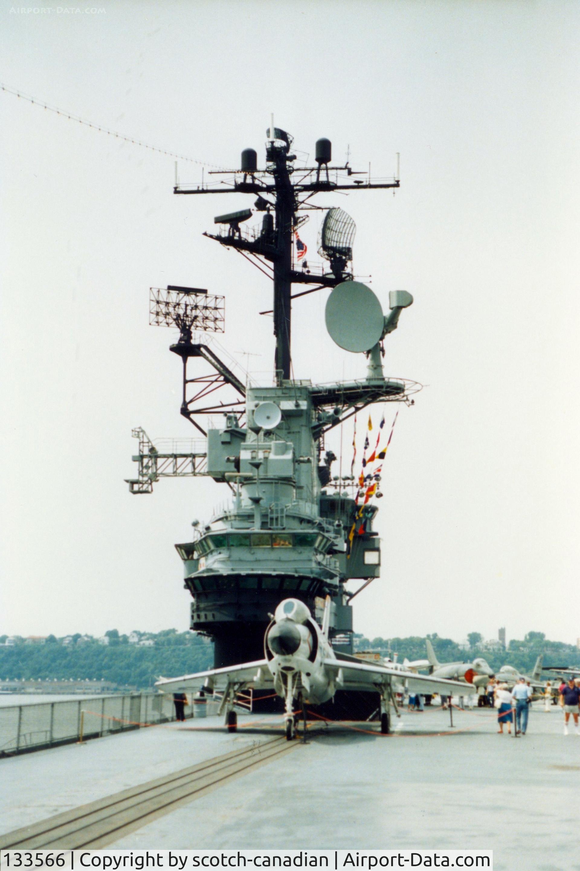 133566, McDonnell F3H-2N Demon C/N 78, McDonnell F3H-2N Demon S/N 133566 at the Intrepid Sea-Air-Space Museum, New York City, NY - circa early 1990's