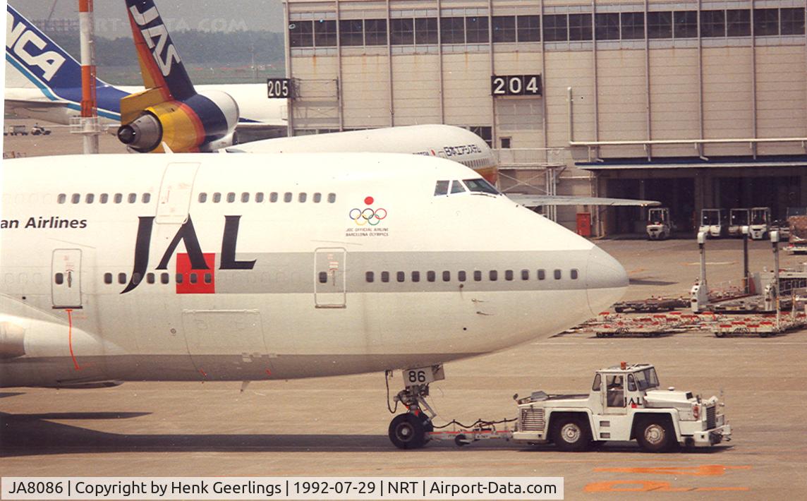 JA8086, 1991 Boeing 747-446 C/N 25308, Japan Airlines - JAL , official carrer Olympic Games Barcelona 1992