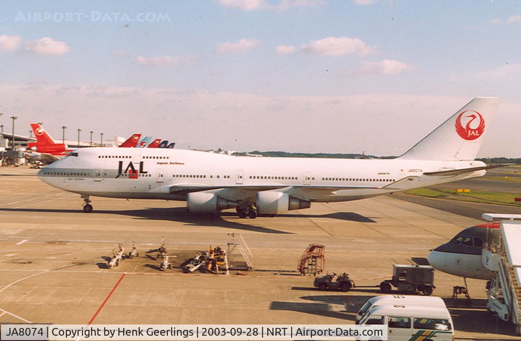 JA8074, 1990 Boeing 747-446 C/N 24426, Japan Airlines - JAL