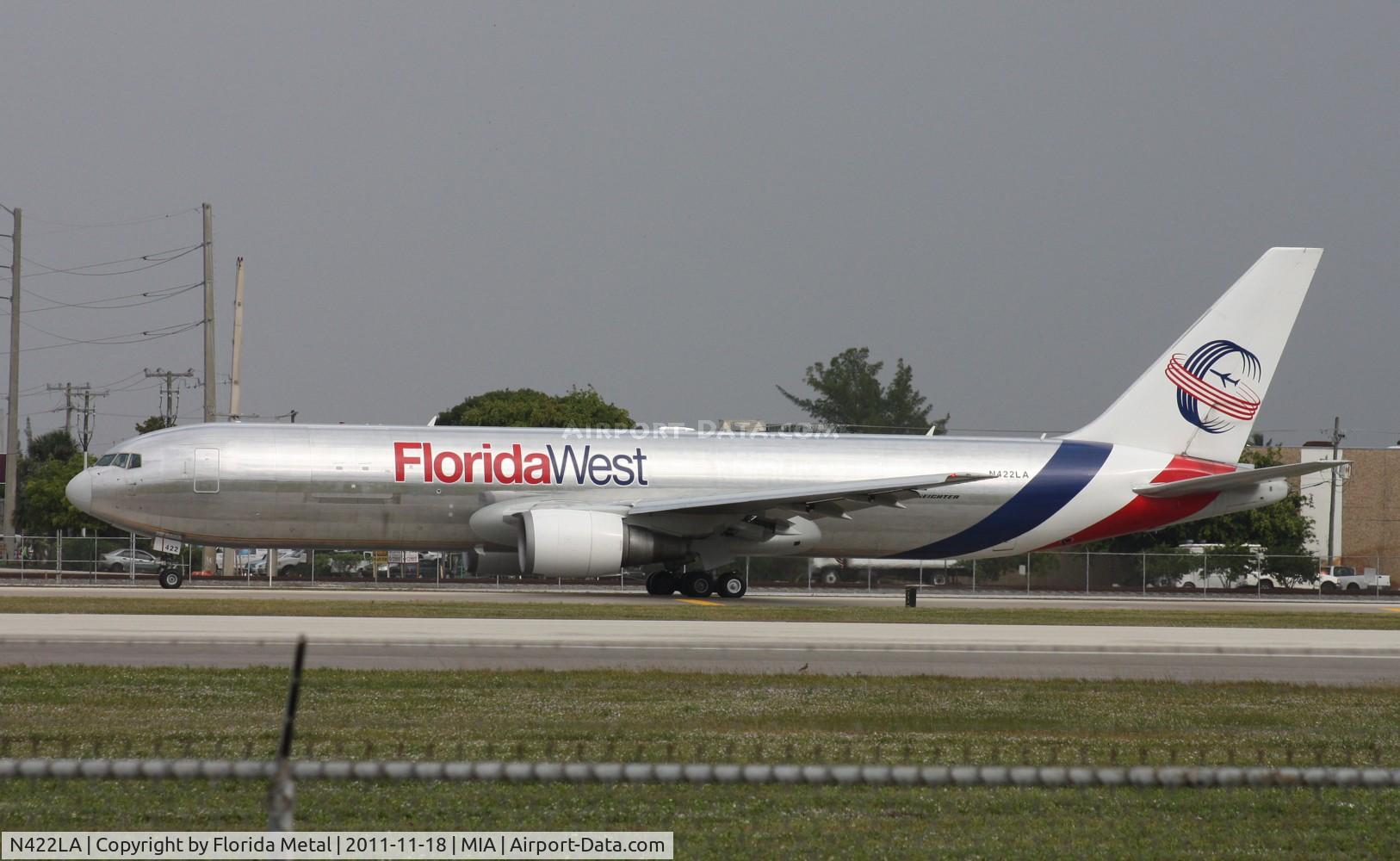 N422LA, 2007 Boeing 767-346F C/N 35818, Florida West 767