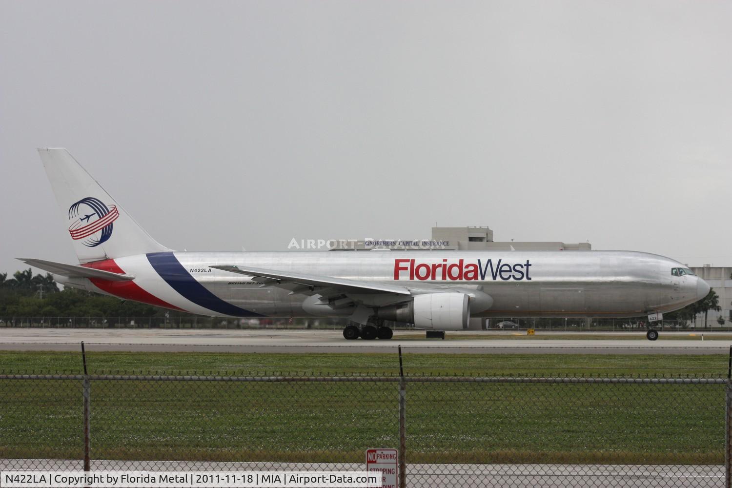 N422LA, 2007 Boeing 767-346F C/N 35818, Florida West 767