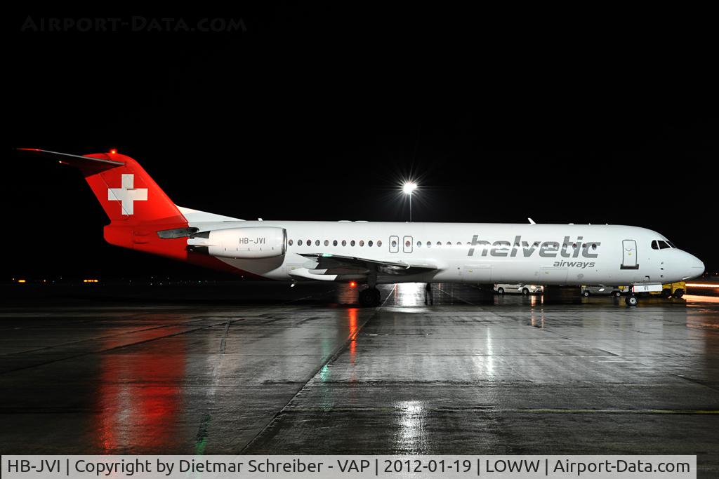 HB-JVI, 1990 Fokker 100 (F-28-0100) C/N 11325, Helvetic Fokker 100
