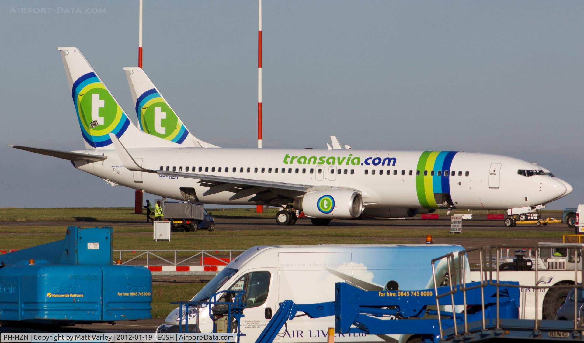 PH-HZN, 2004 Boeing 737-8K2 C/N 32943, Being pulled out of KLM Engineering hangars.