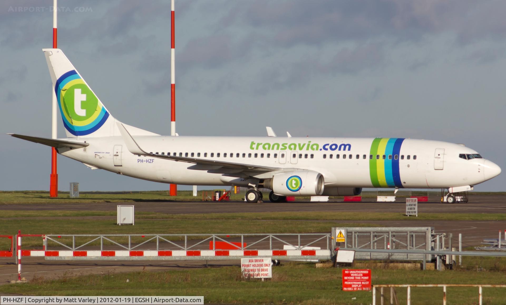 PH-HZF, 1999 Boeing 737-8K2 C/N 28378, Sat on stand 9 after low power engine runs.