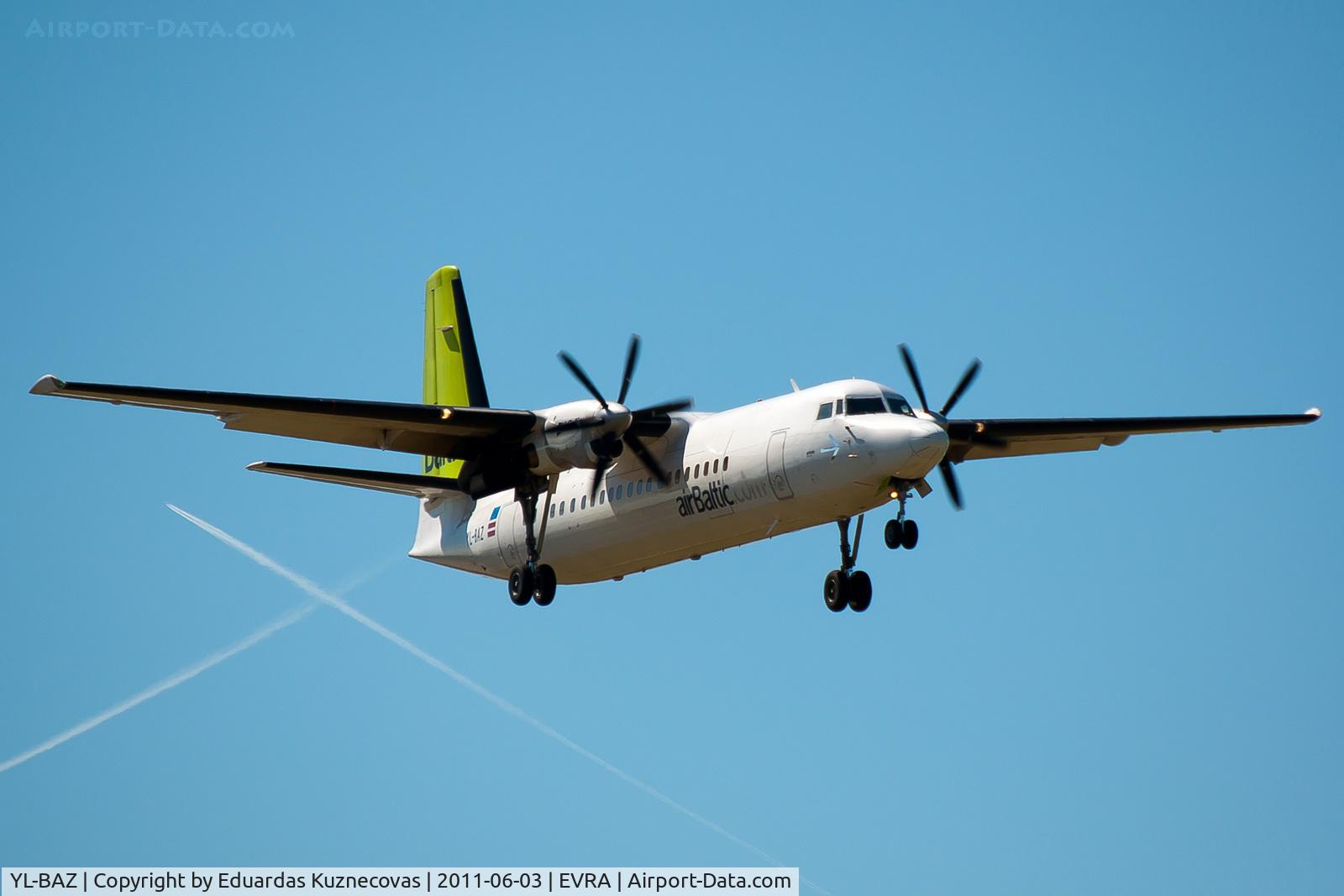 YL-BAZ, 1989 Fokker 50 C/N 20153, Landing