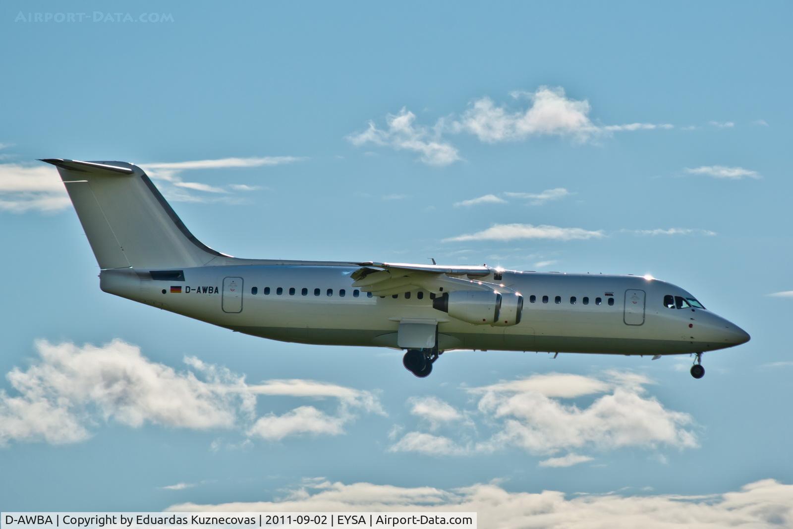 D-AWBA, 1989 British Aerospace BAe.146-300 C/N E3134, Landing