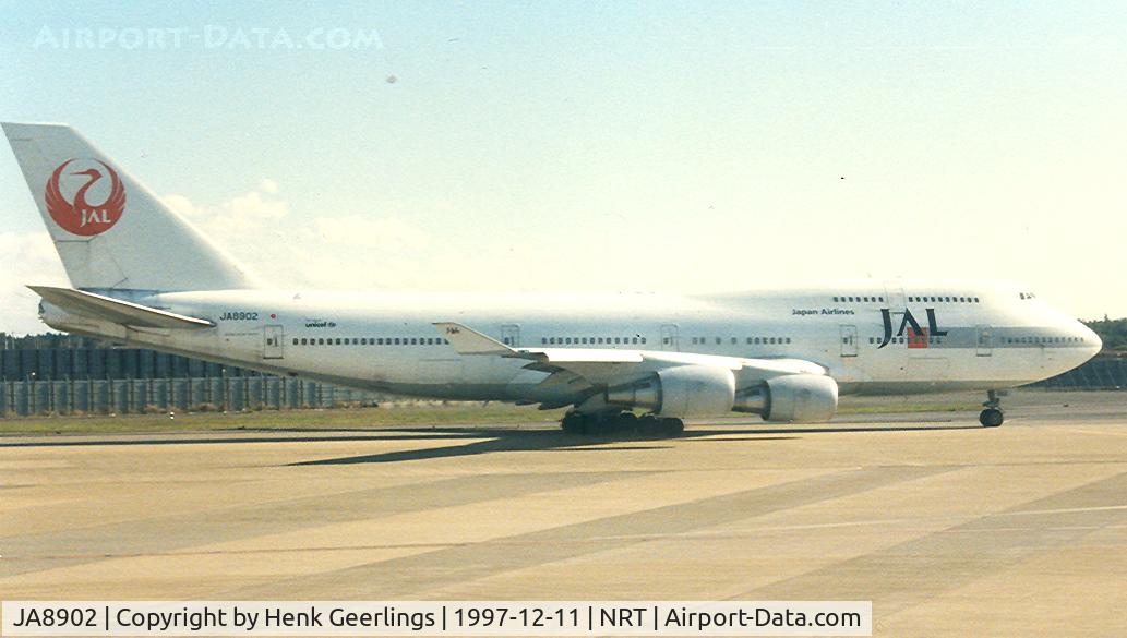 JA8902, 1992 Boeing 747-446 C/N 26344, Japan Airlines - JAL