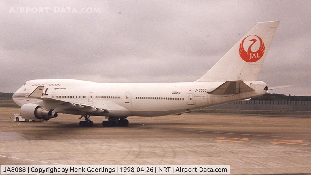 JA8088, 1992 Boeing 747-446 C/N 26341, Japan Airlines - JAL