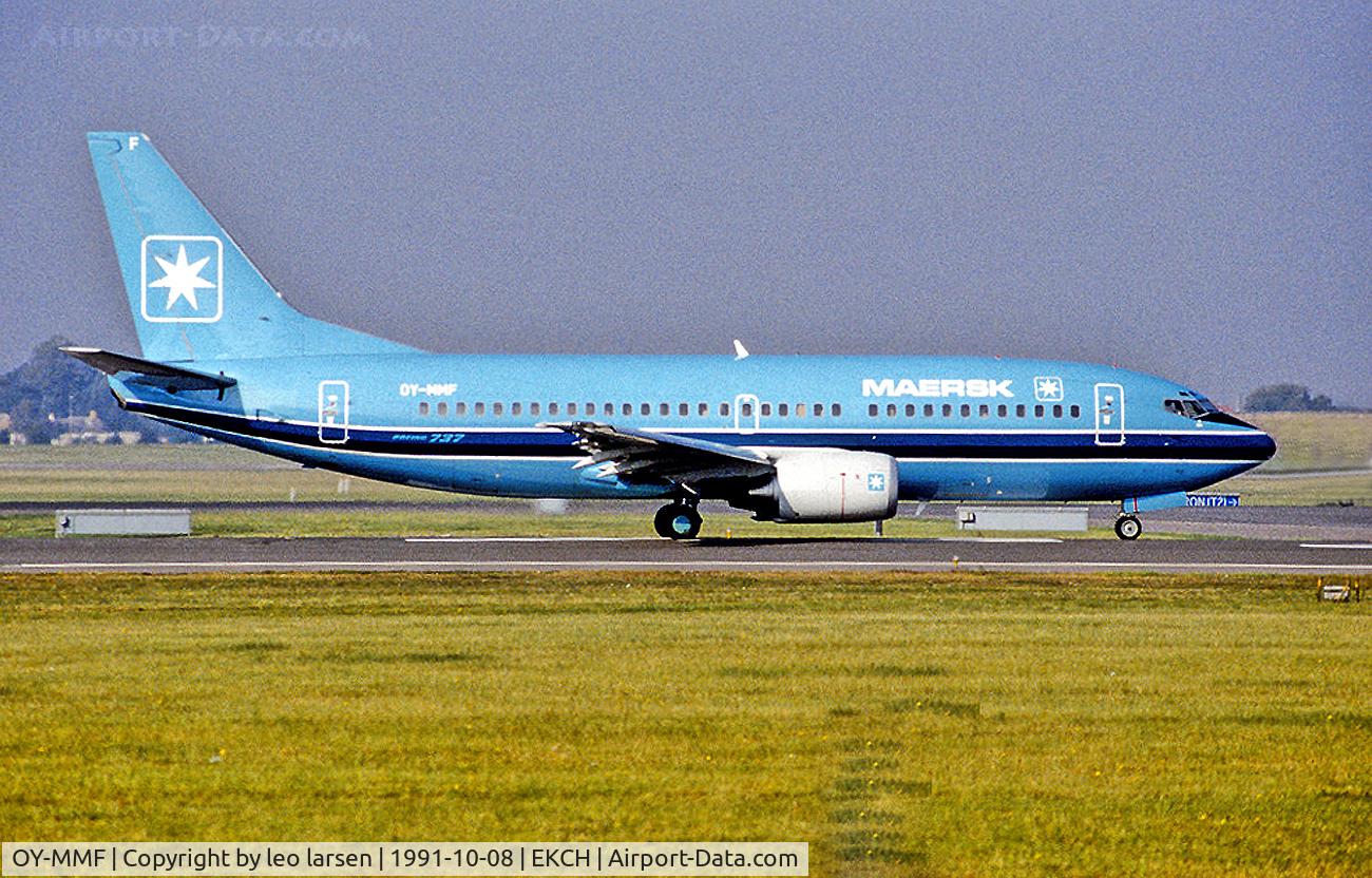 OY-MMF, 1990 Boeing 737-3L9 C/N 24571, Copenhagen Kastrup T/O run R-04R
