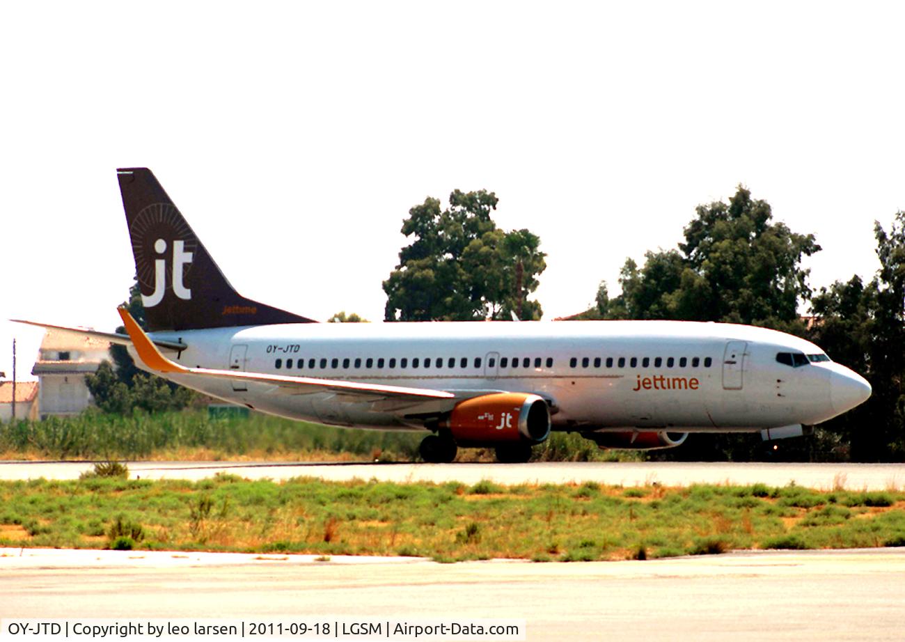 OY-JTD, 1990 Boeing 737-3Y0 C/N 24678, Samos Greece 18.9.11