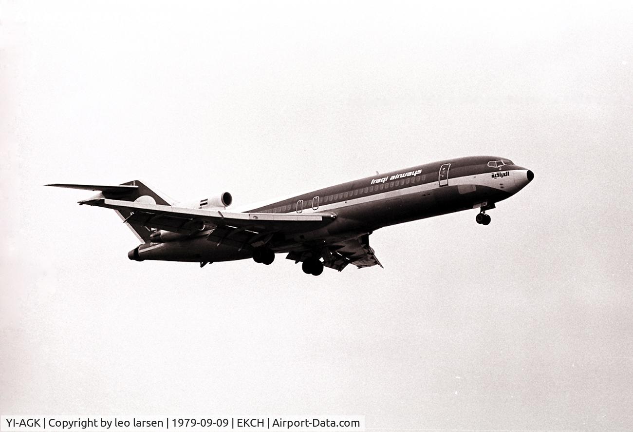 YI-AGK, 1976 Boeing 727-270 C/N 21197, APP to Copenhagen Kastrup