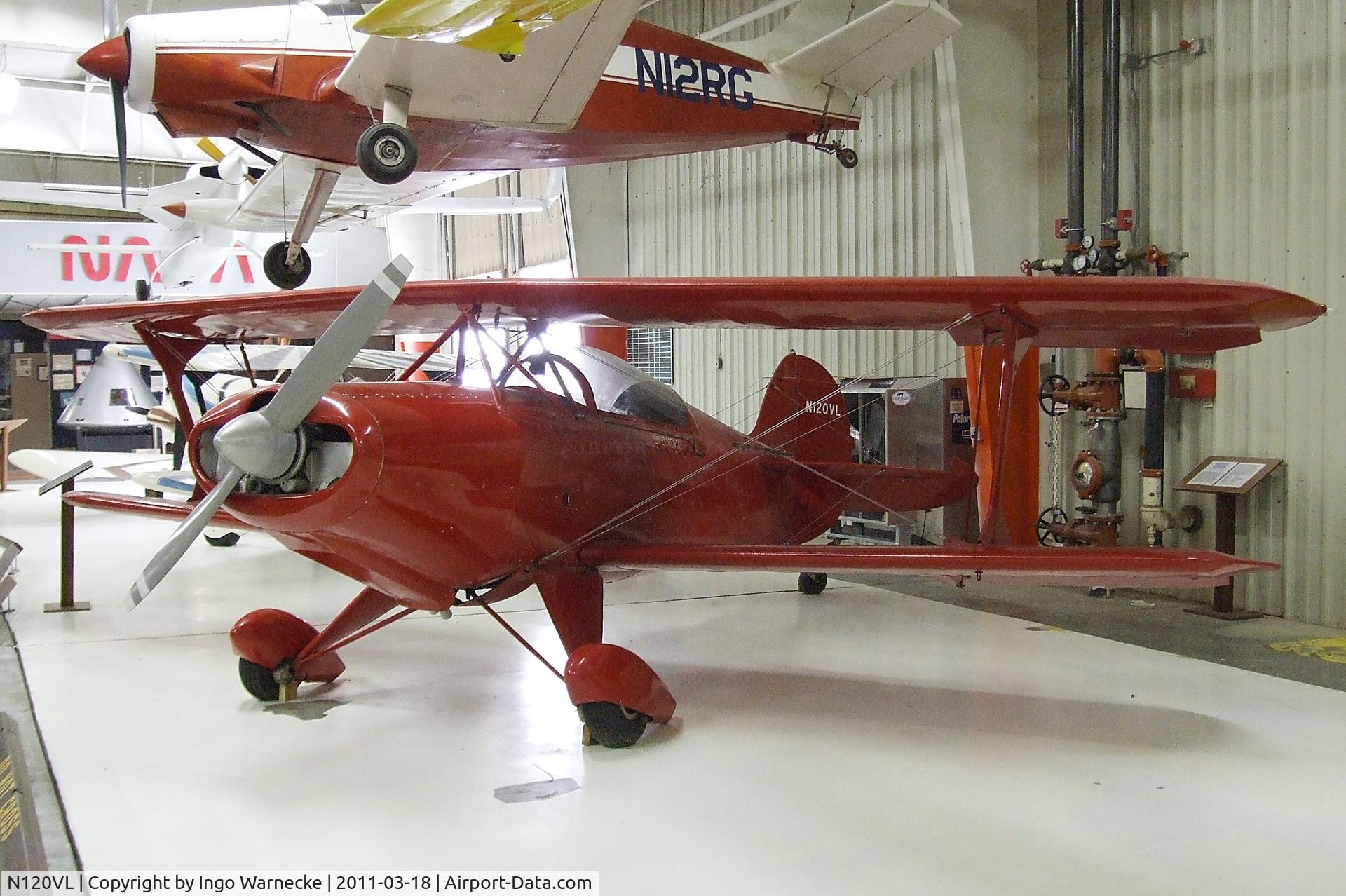 N120VL, 1983 Steen Skybolt C/N VL1, Steen (V.L. Lattimore) Skybolt at the Mid-America Air Museum, Liberal KS