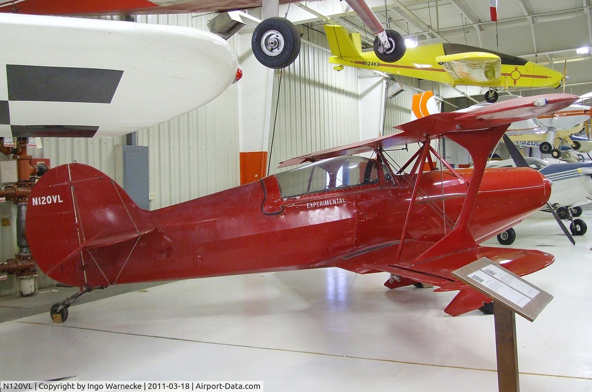 N120VL, 1983 Steen Skybolt C/N VL1, Steen (V.L. Lattimore) Skybolt at the Mid-America Air Museum, Liberal KS