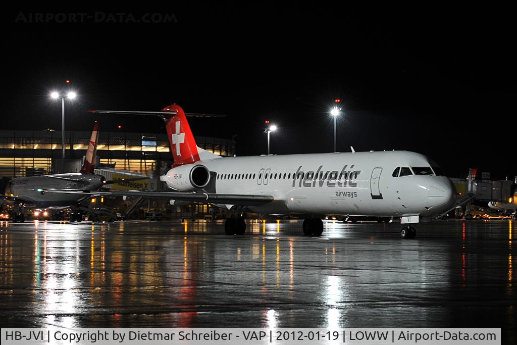 HB-JVI, 1990 Fokker 100 (F-28-0100) C/N 11325, Helvetic Fokker 100