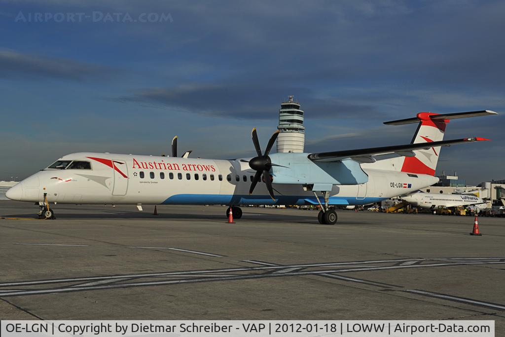 OE-LGN, 2010 De Havilland Canada DHC-8-402Q Dash 8 C/N 4326, Austrian Arrowas Dash 8-400