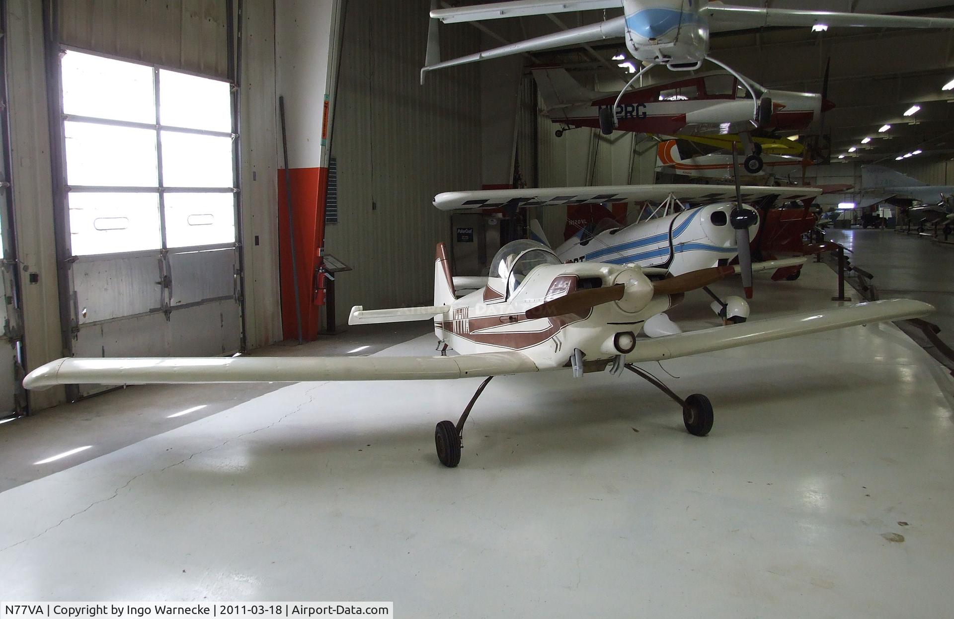 N77VA, 1973 Armstrong Aeronaut C/N 1, Armstrong Aeronaut at the Mid-America Air Museum, Liberal KS
