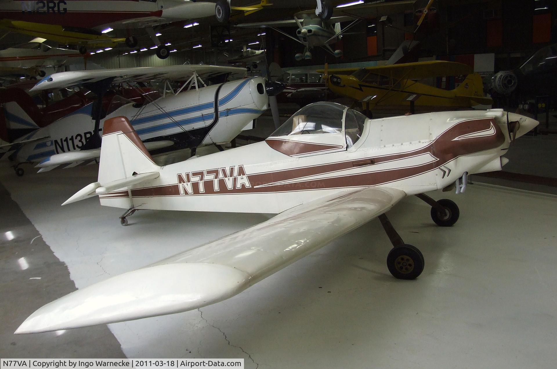 N77VA, 1973 Armstrong Aeronaut C/N 1, Armstrong Aeronaut at the Mid-America Air Museum, Liberal KS