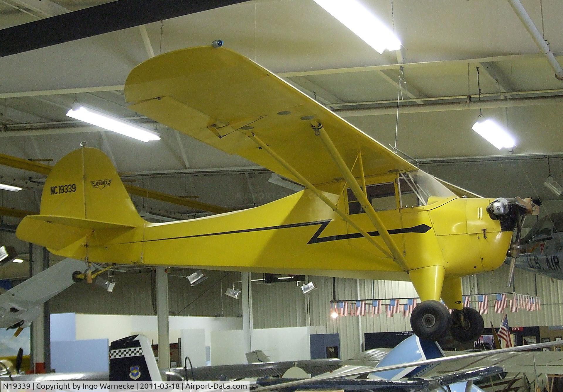 N19339, 1945 Aeronca K C/N K-208, Aeronca K at the Mid-America Air Museum, Liberal KS