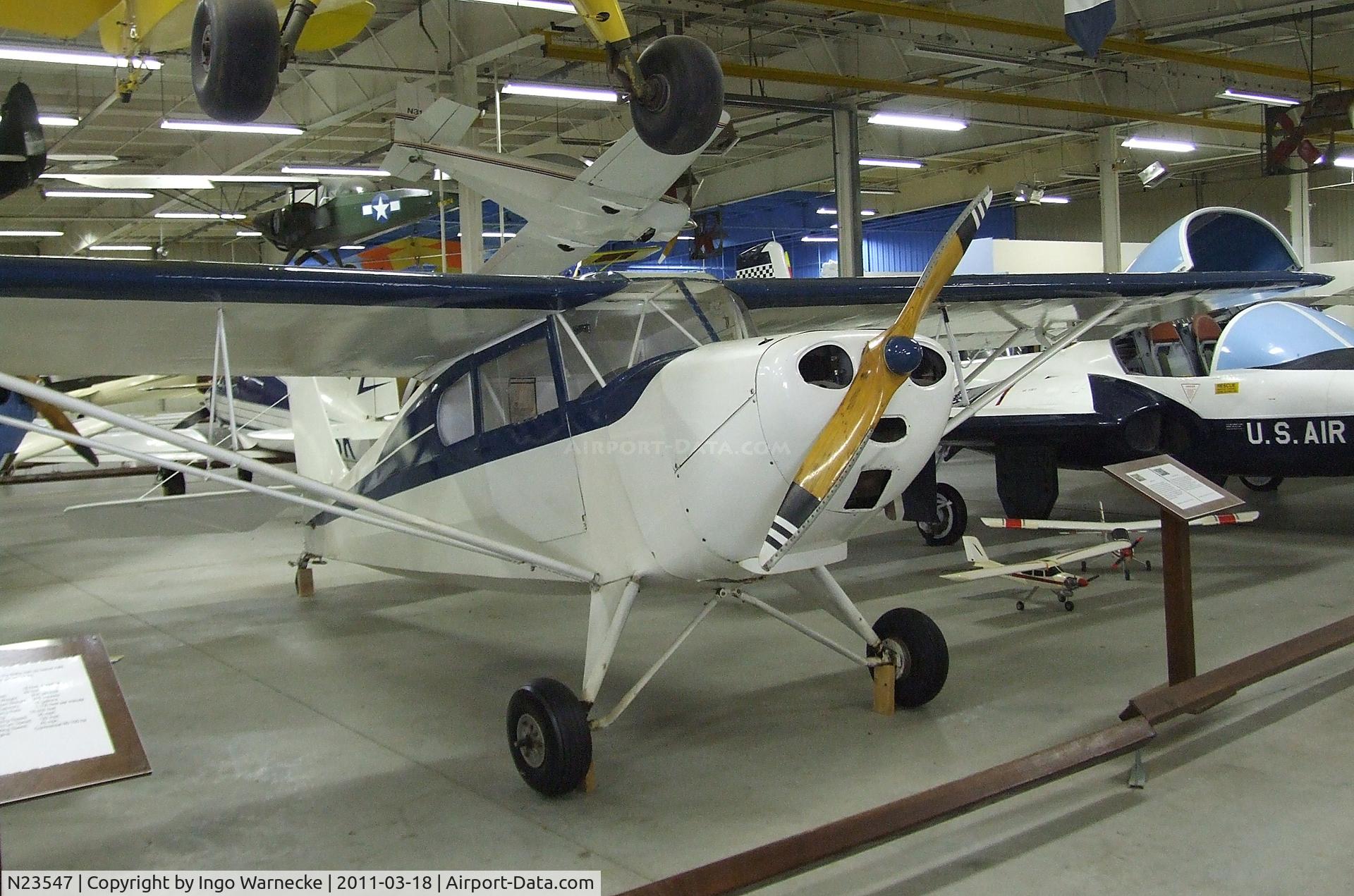 N23547, 1939 Aeronca 65-C C/N C5119, Aeronca 65-C at the Mid-America Air Museum, Liberal KS