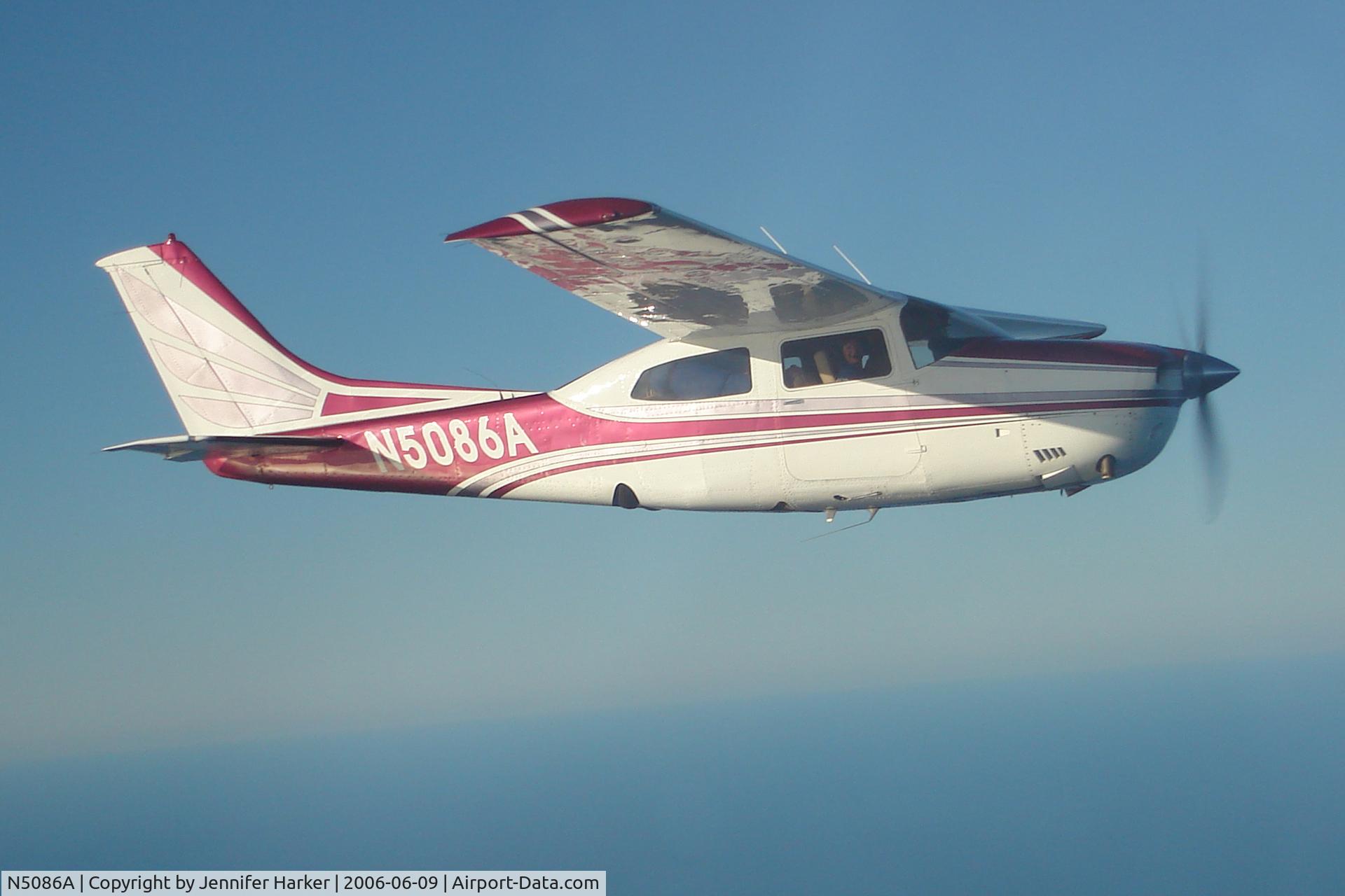 N5086A, Cessna T210N Turbo Centurion C/N 21063263, 1979 Cessna T210N in cruising at 9,500 feet @ 200 mph owned and piloted by Jim Neeley